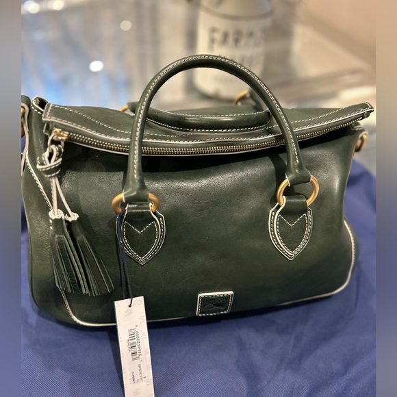 NWT Beautiful Dooney and Bourke Florentine Large Satchel - Buttery Smooth - Picture 3 of 13